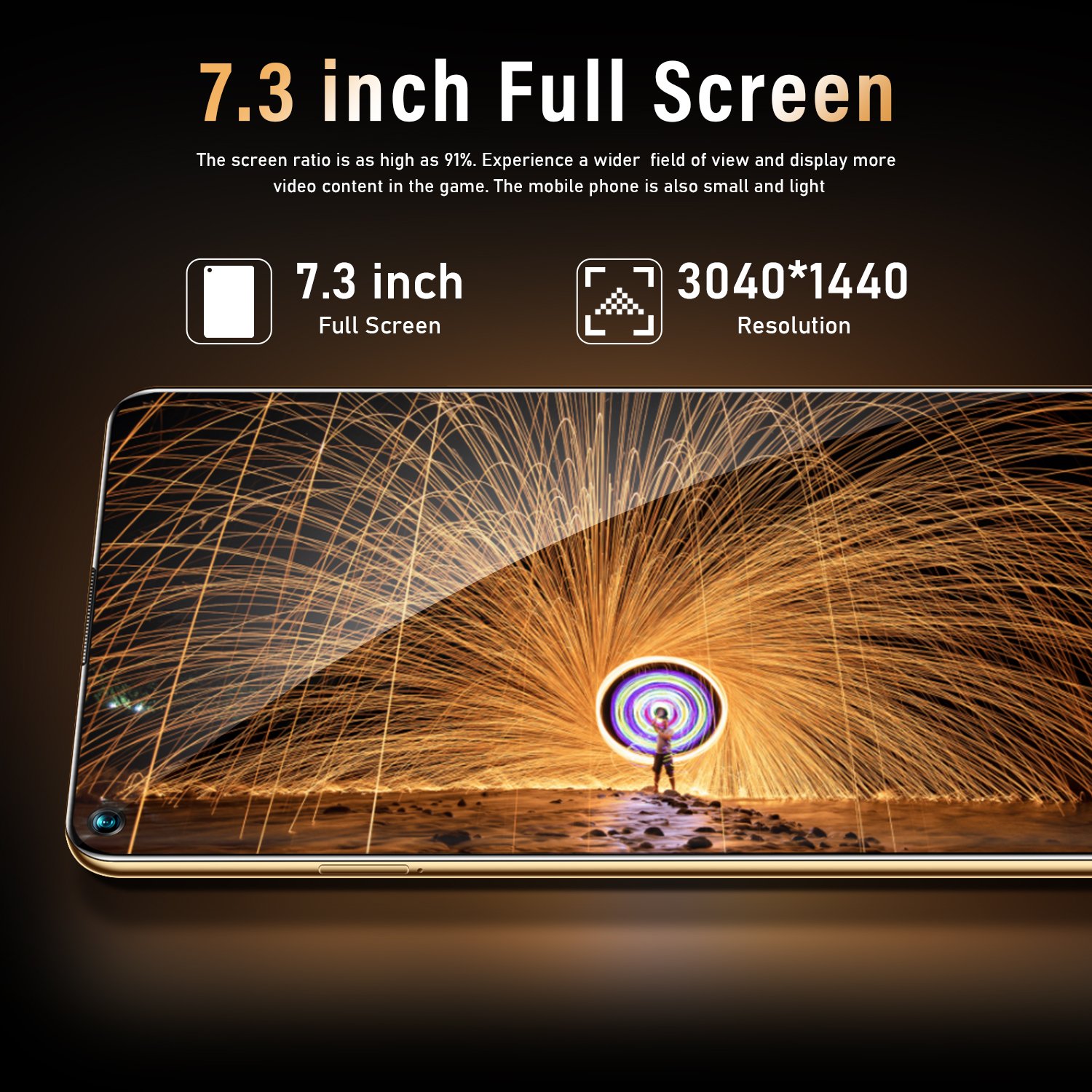 New original Mate40PRO+ 8GB+512GB 7.3 inch Deca core Android 11 cellphone